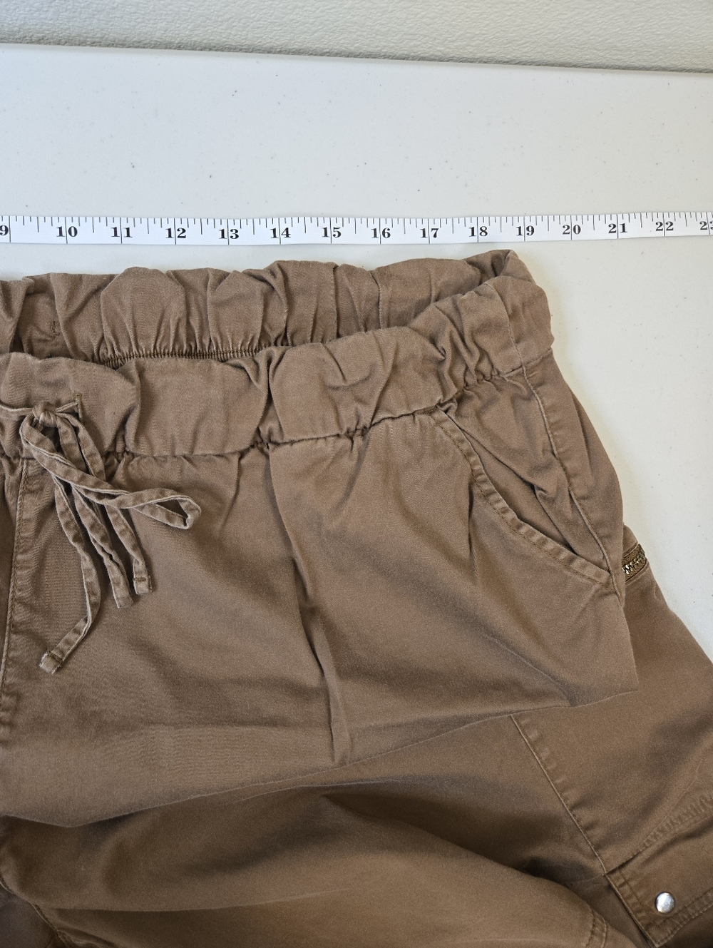 Lane Bryant Cargo Pants Balloon Barrel Leg Size 18 Cholocate Brown - Picture 10 of 10